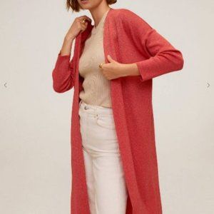MANGO Metallic thread cardigan size M